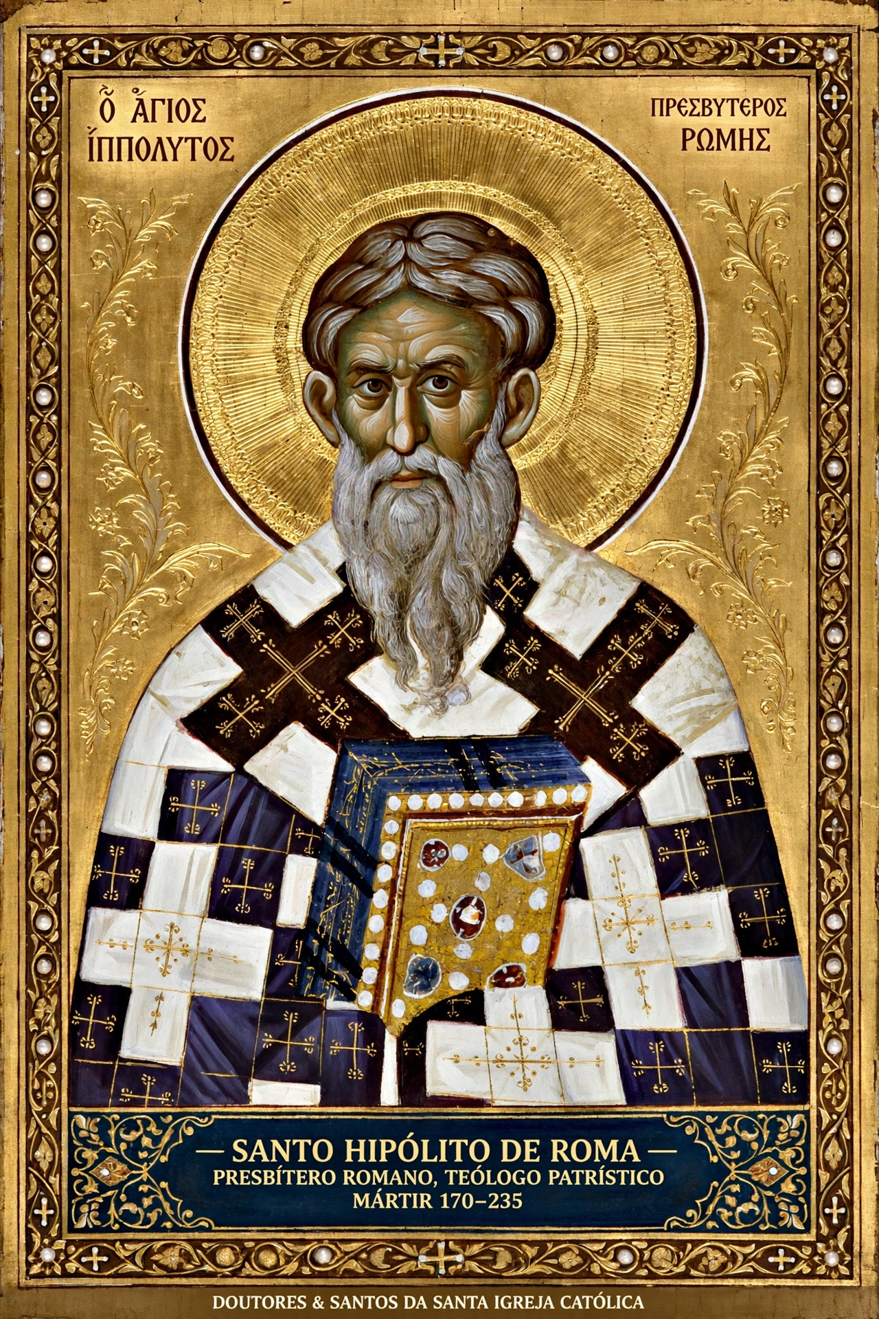 Pintura sacra de Santo Hipólito de Roma