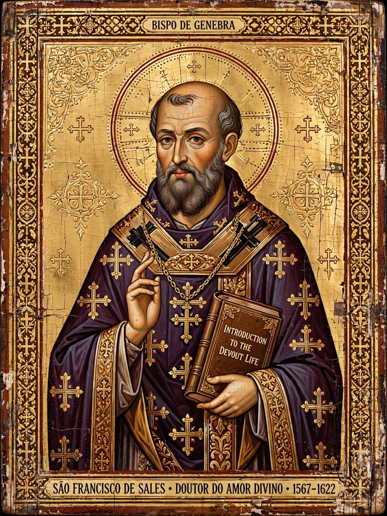 Pintura sacra de São Francisco de Sales
