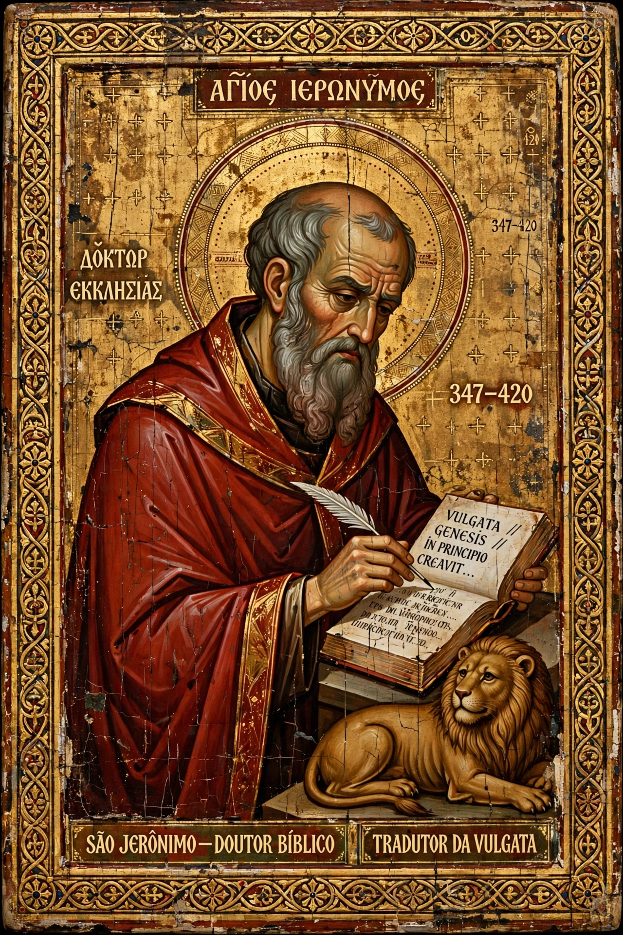 Pintura sacra de São Jerônimo