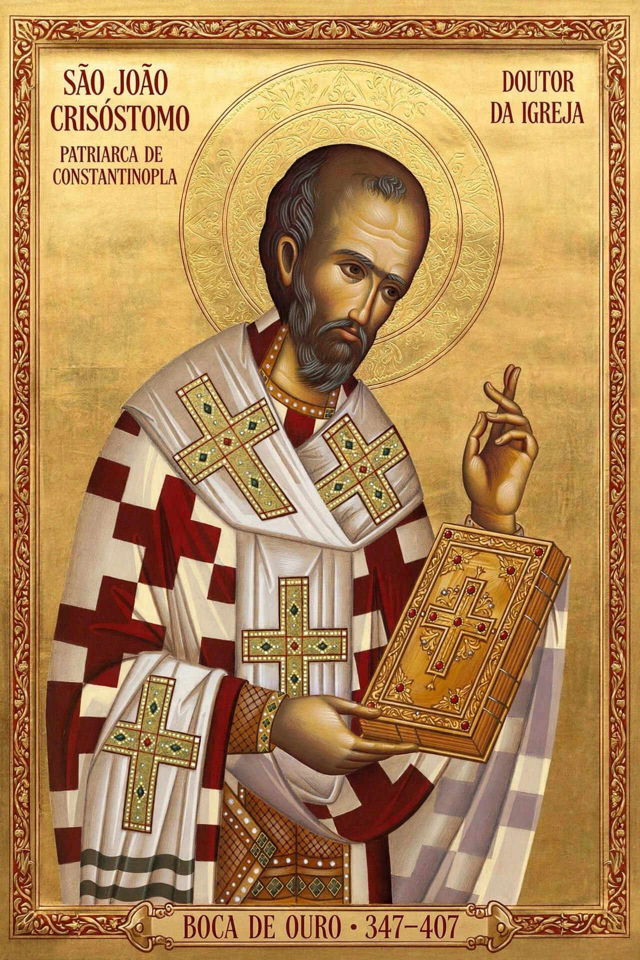 Pintura sacra de São João Crisóstomo