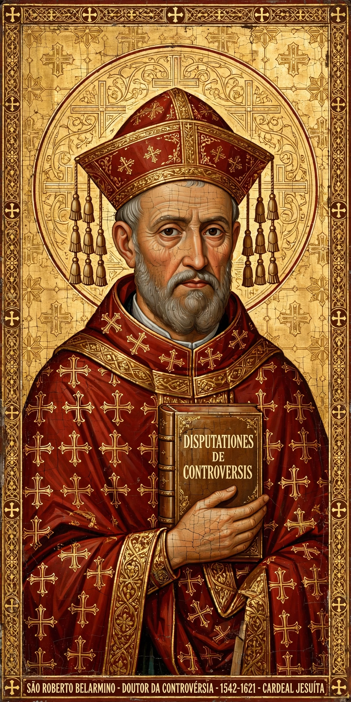 Pintura sacra de São Roberto Belarmino