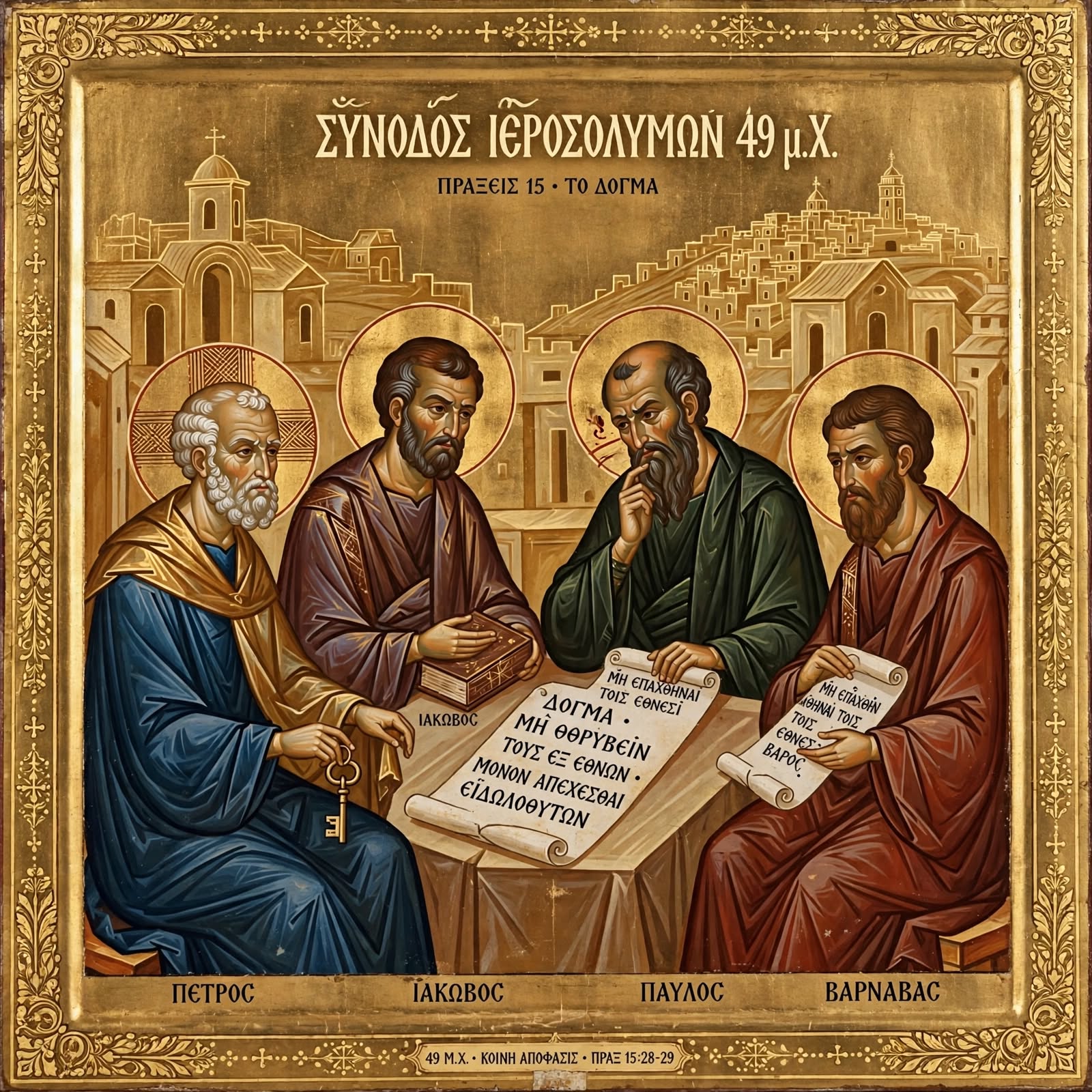 Representação artística sacra - Concílio Apostólico (Jerusalém)